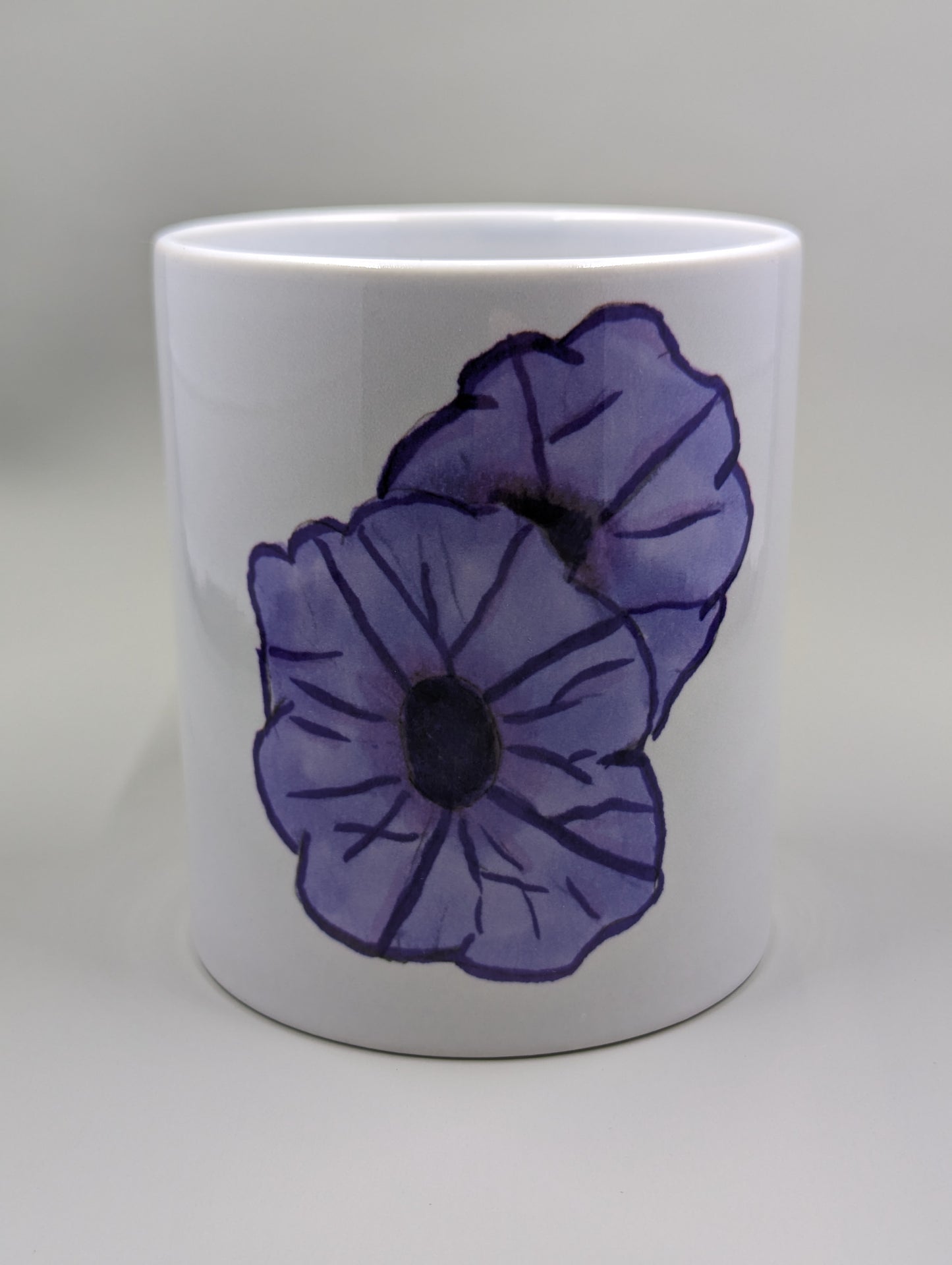 Purple Flower Mug