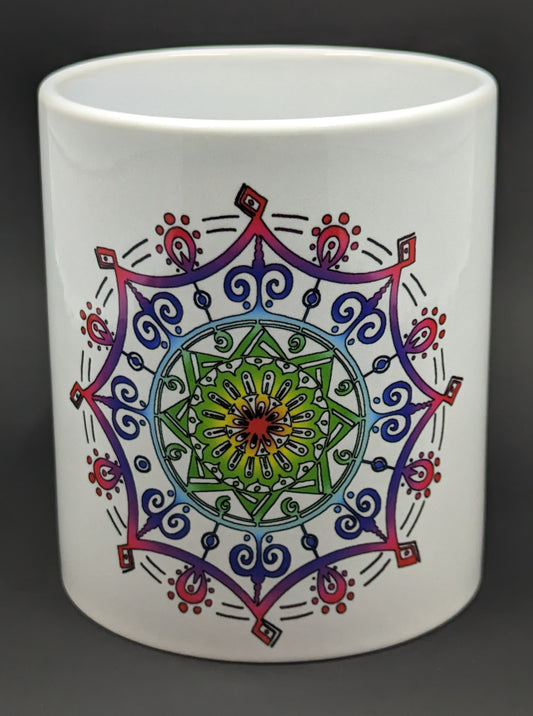 Rainbow Mandala Mug